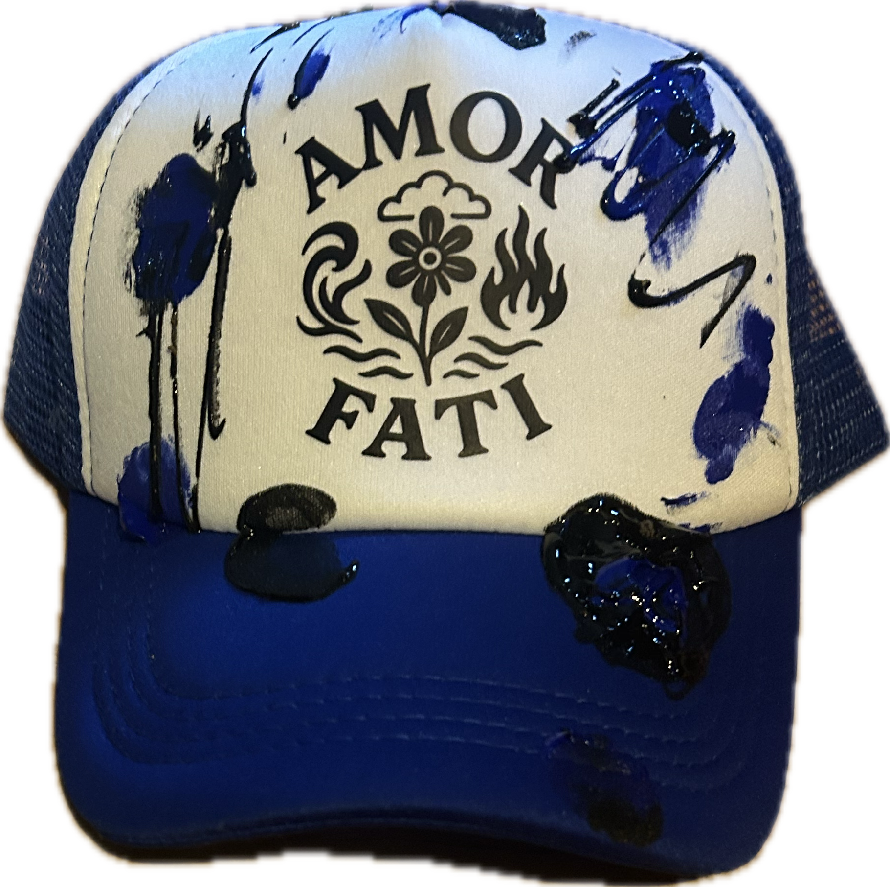 Custom Paint 1 of 1 Trucker Hat Adjustable
